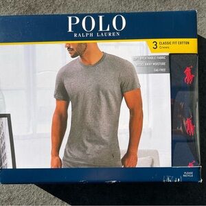 Polo Ralph Lauren Men’s size Medium 3 Classic Fit Cotton Crews tee shirts NWT